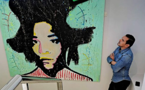 Driss Benwahoud se démarque avec ses tableaux de Street Pop Art