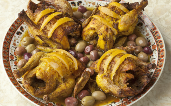 Poulet mqualli aux citrons confits