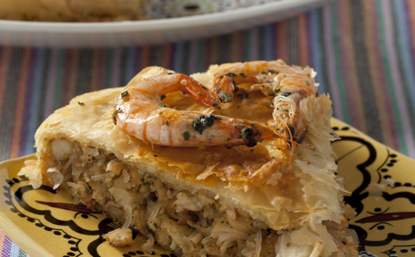 Pastilla au poisson et au vermicelle chinois