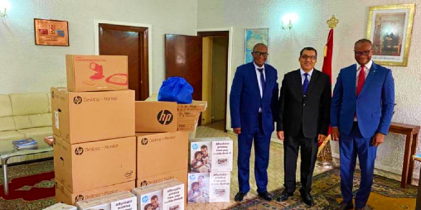 Le Maroc offre du matériel informatique à la task force du ministère des Affaires étrangères de la RDC