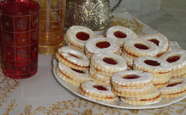 Biscuits sablés confiture
