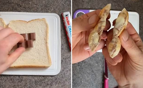 Tiktok : Cette recette de toasts au Kinder enflamme la toile !