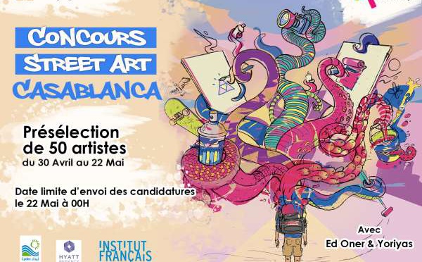 « Street Art Casablanca » lance son concours du 30 Avril au 22 Mai