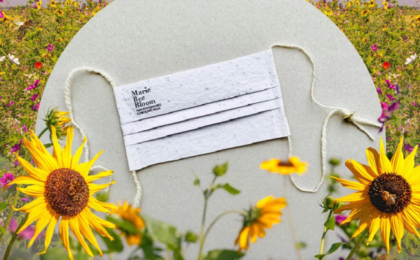 Nouveau : un masque de protection se transforme en fleur ! 