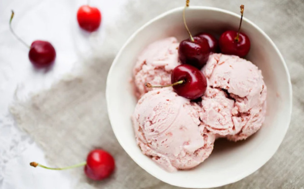 Glace à la cerise