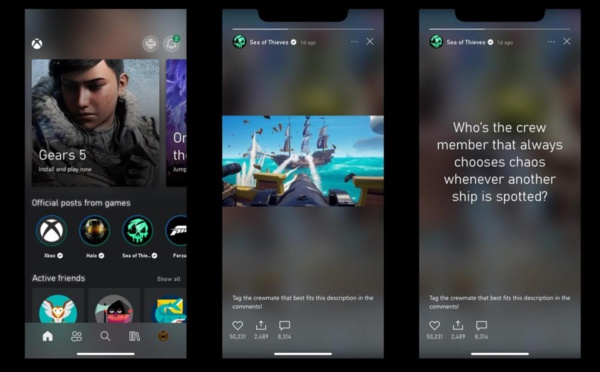 Microsoft lance ses propres stories sur Xbox