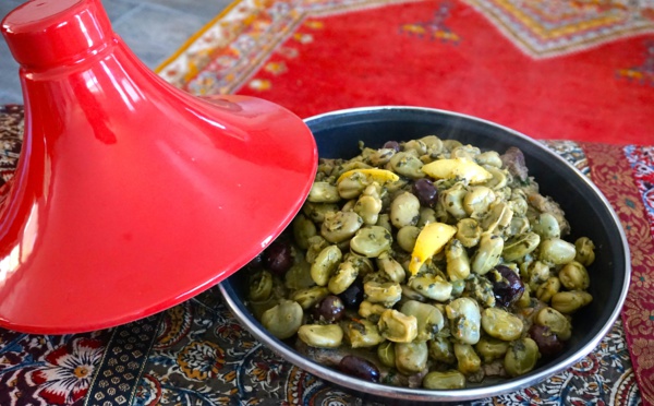 Tagine mqualli aux fèves