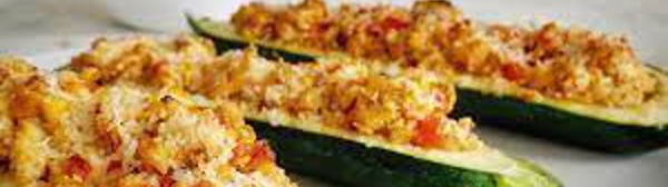 Courgettes farcies légères