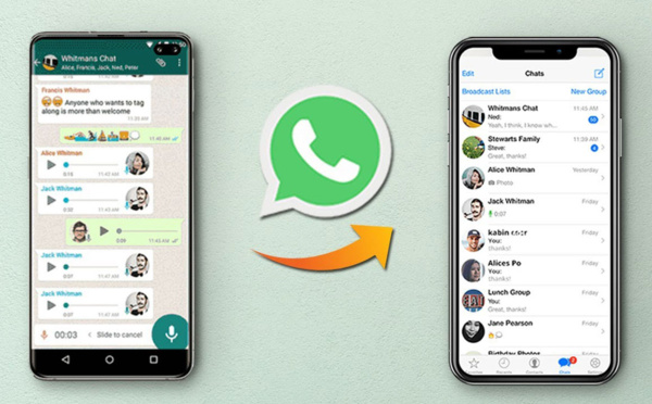 Whatsapp va permettre de switcher facilement entre Android et iOS