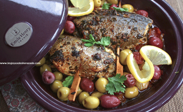 Poisson à la « charmoula » cuit en tagine