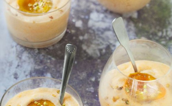 Mousse glacée aux abricots
