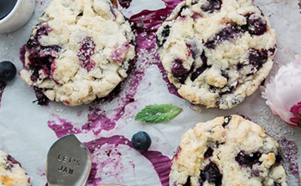 Cookies aux myrtilles et au chocolat blanc