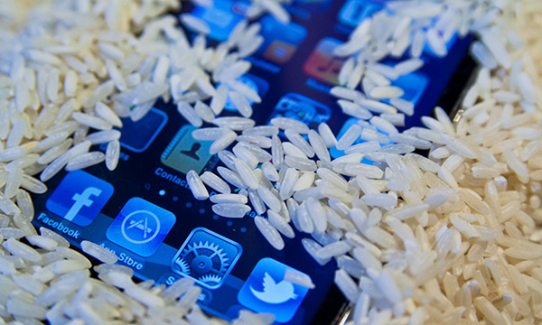 Attention, ne mettez jamais votre Iphone dans du riz !