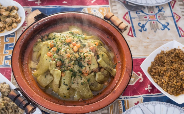Courge « slaoui » et pommes à la tétouanaise