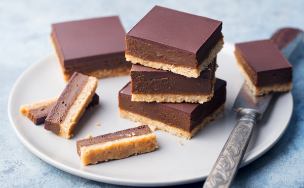 Shortbread au caramel et au chocolat
