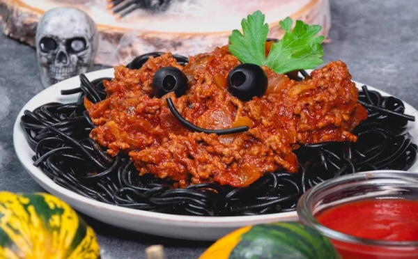Spaghettis bolognaise pour le Halloween