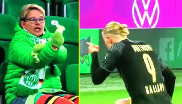 Elle fait un bras d'honneur à Haaland, Erling adore !
