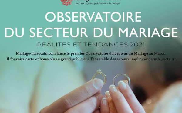 Maroc : lancement du premier observatoire du secteur du mariage