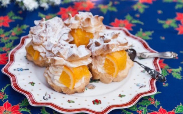 Des choux à la crème et à l'orange