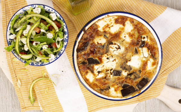 Clafoutis d’Aubergine au fromage de chèvre
