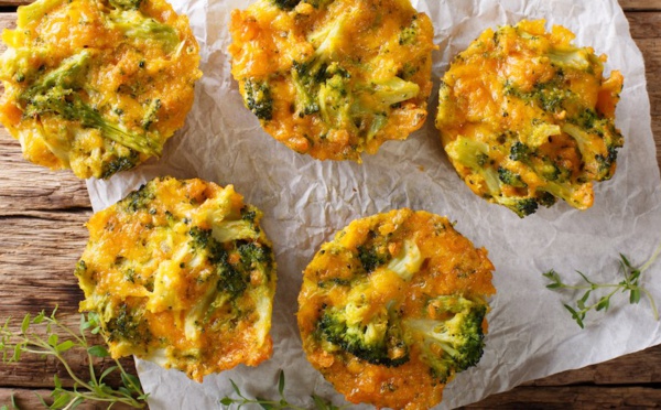 Galettes de brocolis au cheddar
