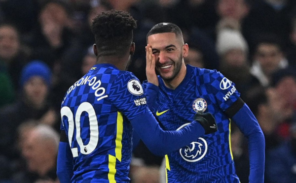 Premier League : Grâce à Ziyech Chelsea s'impose face à Tottenham