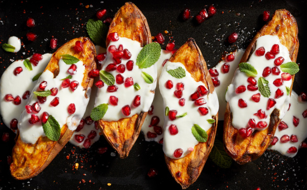 Patates douces rôties