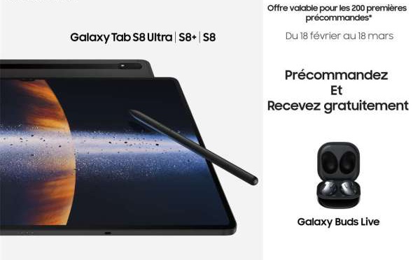 Découvrez la nouvelle série Galaxy Tab S8