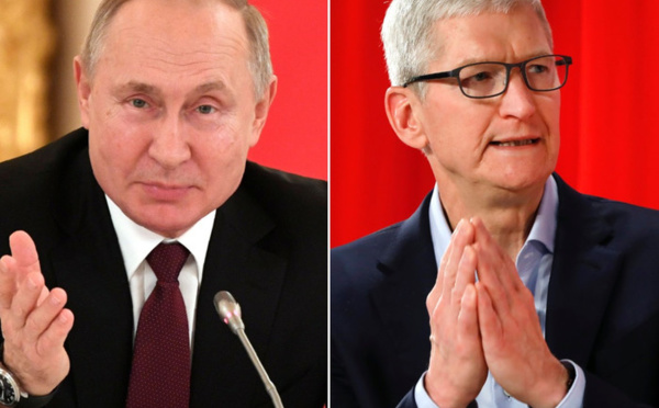 Tim Cook promet à l’Ukraine de l’aide et suspend l’activité d’Apple en Russie