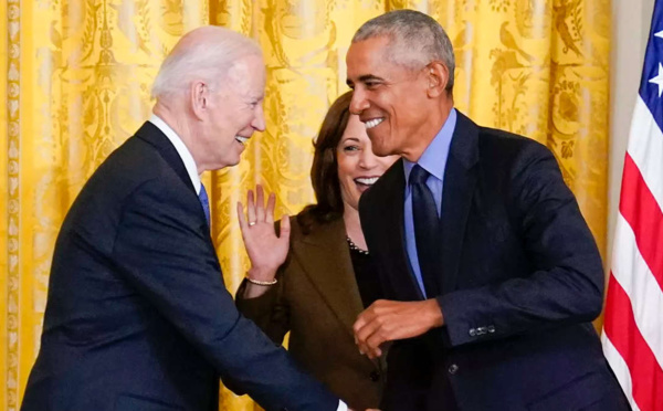    De retour à la Maison Blanche , Obama  lâche une blague pour Joe Biden