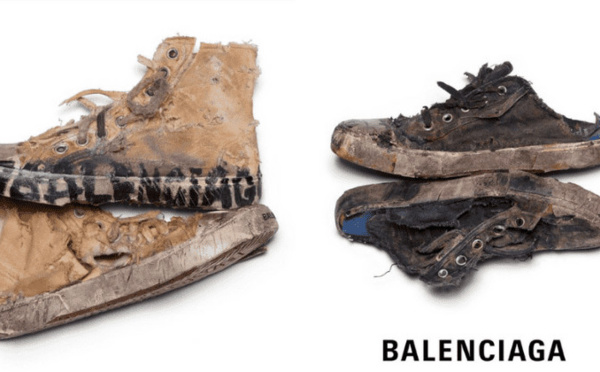 Les nouvelles baskets de Balenciaga à 1850 $ sont "entièrement détruites".
