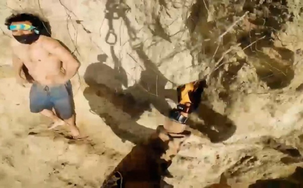 Etats-Unis : Un hélicoptère repère et sauve un homme coincé sur une falaise de 150 mètres