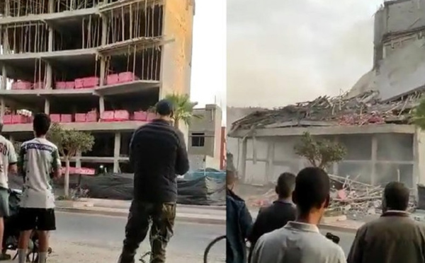 Casablanca : Effondrement d'un immeuble en construction