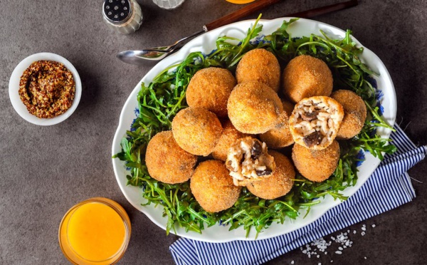 Arancini aux champignons