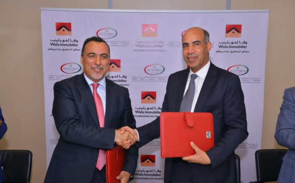 Digitalisation des services: Wafa Immobilier et le conseil nation de l'ordre des notaires du Maroc CNONM 