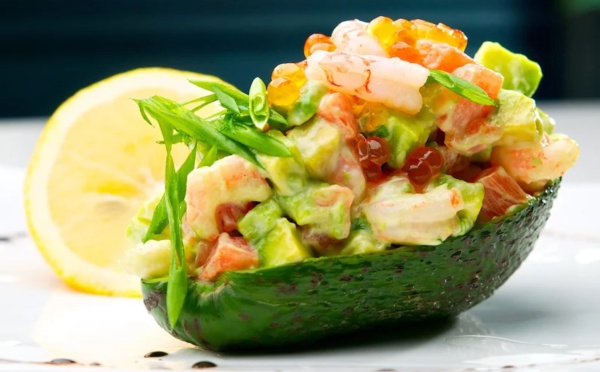 Avocats farcis aux crevettes