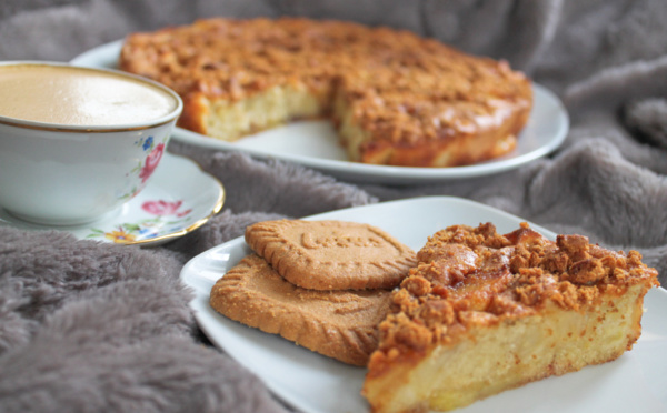 Gâteau aux pommes et au spéculoos