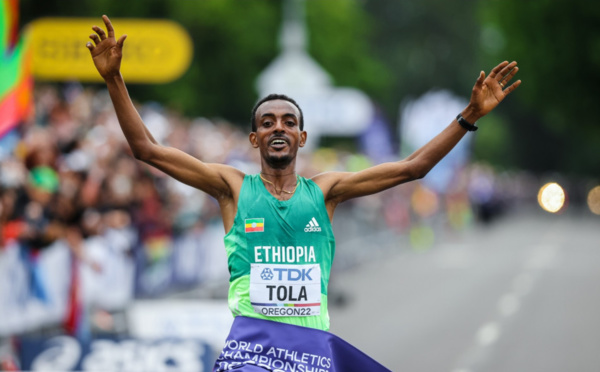 Mondiaux d'athlétisme : L'Ethiopien Tamirat Tola, champion du monde du marathon