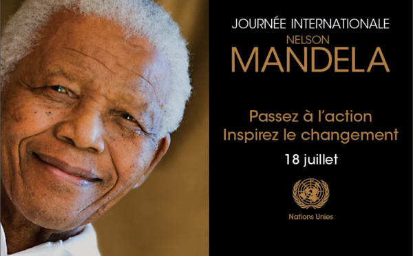 18 juillet :  Journée internationale Nelson Mandela