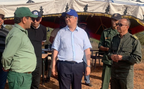 Feux de forêt : Nizar Baraka en visite de terrain à Larache