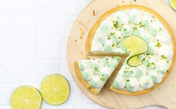 Tarte au citron vert sans cuisson