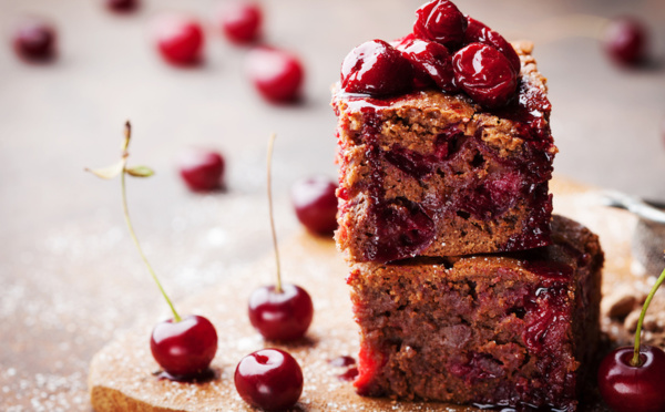 Brownie aux cerises