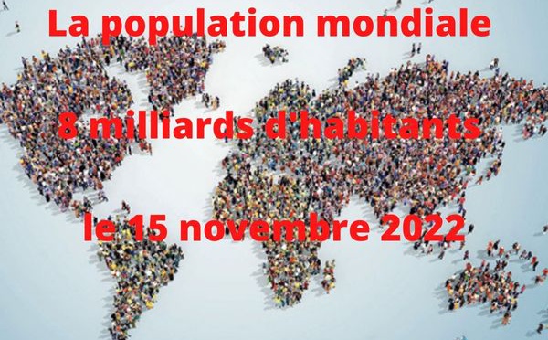 8 milliards d’humains sur la Terre