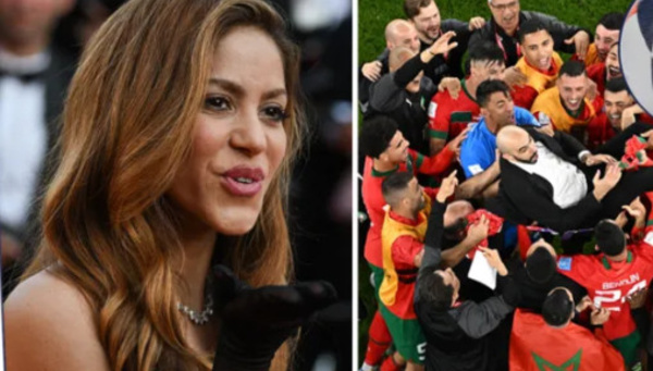 Shakira félicite l’équipe de football du Maroc