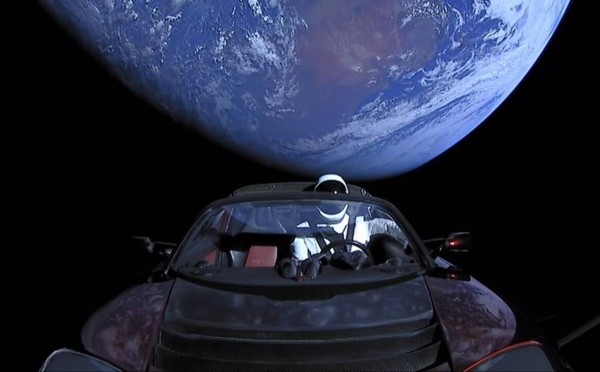 Que devient la Tesla envoyée dans l’espace par Elon Musk il y a cinq ans?