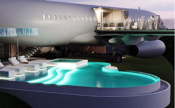 Un Boeing 737 transformé en villa-jet de luxe