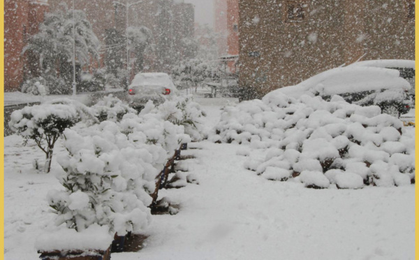"Chutes de neige" Ouarzazate et Taroudant recouverts par un manteau blanc