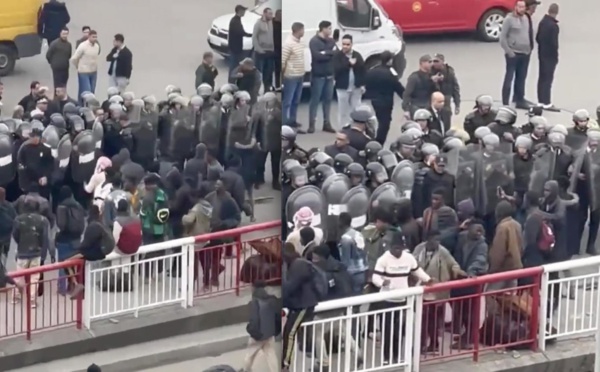 Casablanca : Des migrants affrontent la police lors d’une évacuation 