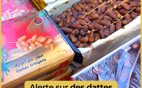 Alerte sur des dattes algériennes toxiques