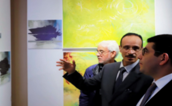 Rabat : Vernissage de l'exposition «La poésie aux couleurs d'Al-Qods: traits des poètes par les plumes des plasticiens»